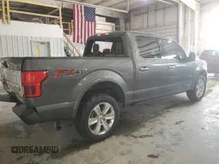 2019 Ford F-150 XL with VIN 1FTEW1E4XKFA80042, listed as a Copart auction lot 59548775 with 119,647 mi miles and Salvage title. Bid and sale history available at DreamBid. Image 3.