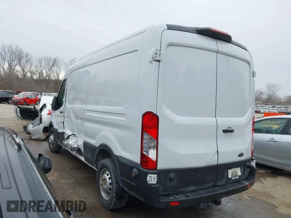 2020 Ford Transit with VIN 1FTBW9CG2LKB40905, listed as a IAAI auction lot 41485711 with 55,832 mi miles. Bid and sale history available at carsss.com. Image 3.