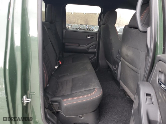 2023 Nissan Frontier PRO-4X with VIN 1N6ED1EK8PN666947, listed as a Copart auction lot 49425975 with 17,525 mi miles and Salvage Title. Bid and sale history available at carsss.com. Image 10.