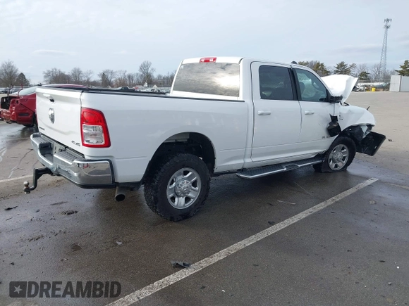2022 Ram 2500 Big Horn with VIN 3C6UR5DL0NG103812, listed as a IAAI auction lot 41497556 with 110,303 mi miles and . Bid and sale history available at DreamBid. Image 4.