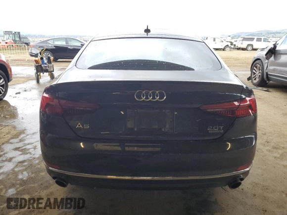 2018 Audi A5 Sportback Premium Plus with VIN WAUBNCF55JA096103, listed as a Copart auction lot 47996515 with 96,337 mi miles and Salvage Title. Bid and sale history available at carsss.com. Image 6.