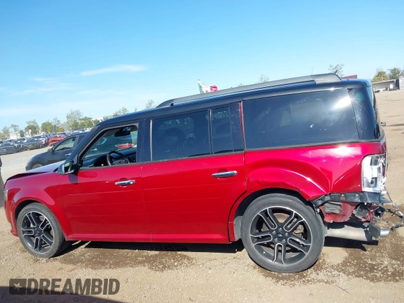2014 Ford Flex Limited with VIN 2FMGK5D84EBD39853, listed as a IAAI auction lot 41999867 with 156,433 mi miles. Bid and sale history available at carsss.com. Image 15.