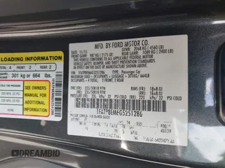 2016 Ford Mustang V6 with VIN 1FATP8EM6G5251286, listed as a IAAI auction lot 42067157 with 85,106 mi miles and . Bid and sale history available at DreamBid. Image 9.