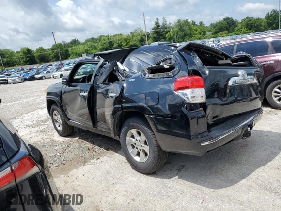 2013 Toyota 4Runner SR5 with VIN JTEBU5JR0D5111451, listed as a Copart auction lot 61340615 with Not provided miles and Non repairable. Bid and sale history available at DreamBid. Image 2.