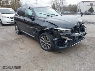 2018 BMW X3 xDrive30i with VIN 5UXTR9C59JLD62148, listed as a IAAI auction lot 41213686 with 1 miles. Bid and sale history available at carsss.com. Image 1.