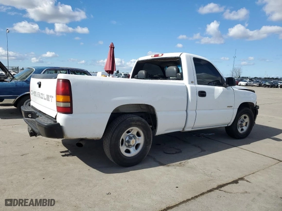 2002 Chevrolet Silverado 1500 LS with VIN 1GCEC14V82Z222342, listed as a Copart auction lot 45576755 with 152,446 mi miles and Salvage Title. Bid and sale history available at carsss.com. Image 3.