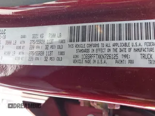 2019 Ram 1500 Big Horn z VIN 1C6SRFFTXKN726125, wystawiony jako IAAI lot #42177558 z przebiegiem 40 985 mil mil oraz . Historia ofert i sprzedaży dostępna na DreamBid. Obrazek 9.