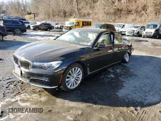 2018 BMW 7 Series 740e xDrive iPerformance with VIN WBA7J2C57JG938498, listed as a Copart auction lot 36909604 with 0 mi miles. Bid and sale history available at carsss.com. Image 1.