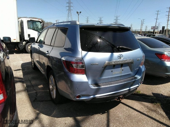 2009 Toyota Highlander Hybrid Limited with VIN JTEEW44A392028371, listed as a IAAI auction lot 41826565 with 210,309 mi miles. Bid and sale history available at carsss.com. Image 3.