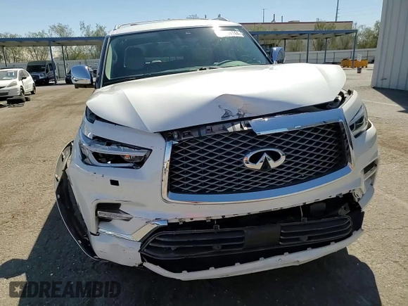 2019 Infiniti QX80 LUXE with VIN JN8AZ2NE5K9227830, listed as a Copart auction lot 72000144 with 46,387 mi miles and Salvage Title. Bid and sale history available at carsss.com. Image 14.