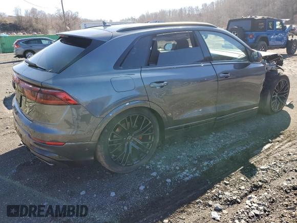 2024 Audi SQ8 Premium Plus with VIN WA1AWBF17RD008918, listed as a Copart auction lot 51642285 with 14,211 mi miles and Salvage Title. Bid and sale history available at DreamBid. Image 3.