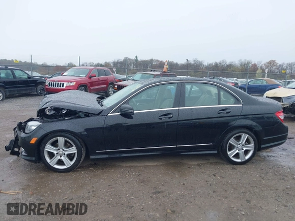 2011 Mercedes-Benz C-Class C 300 Sport with VIN WDDGF8BBXBR160983, listed as a IAAI auction lot 41996335 with 63,846 mi miles. Bid and sale history available at carsss.com. Image 14.