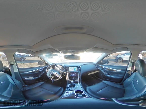 2014 Infiniti Q50 Premium with VIN JN1BV7AR9EM707892, listed as a Copart auction lot 82459294 with 144,387 mi miles and Salvage title. Bid and sale history available at DreamBid. Image 12.