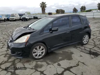2010 Honda Fit Sport with VIN JHMGE8H49AC039500, listed as a Copart auction lot 53576655 with 170,571 mi miles and Salvage Title. Bid and sale history available at carsss.com. Image 1.