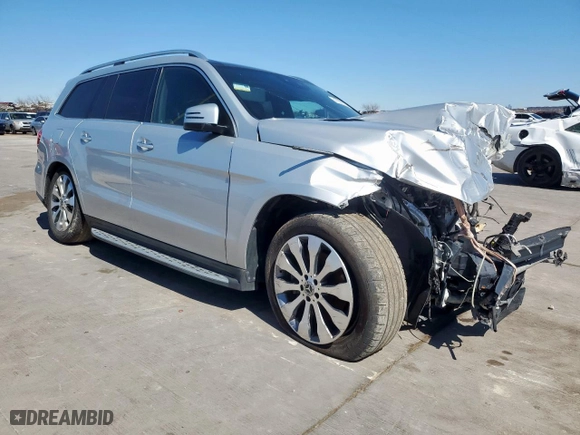 2019 Mercedes-Benz GLS with VIN 4JGDF6EE0KB236626, listed as a Copart auction lot 47882025 with 0 mi miles and Clean Title. Bid and sale history available at carsss.com. Image 4.