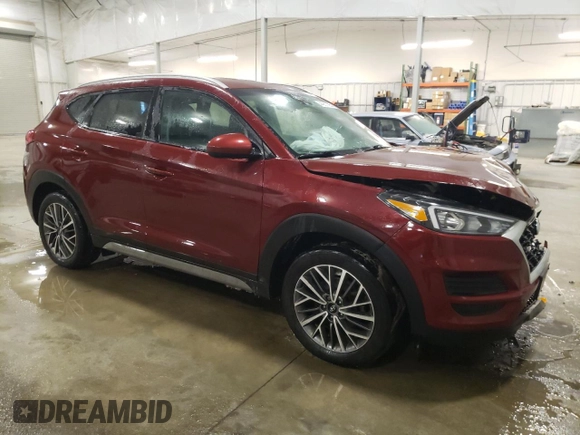 2019 Hyundai Tucson Limited with VIN KM8J3CAL9KU919122, listed as a Copart auction lot 44951195 with 136,175 mi miles and Salvage title. Bid and sale history available at DreamBid. Image 4.