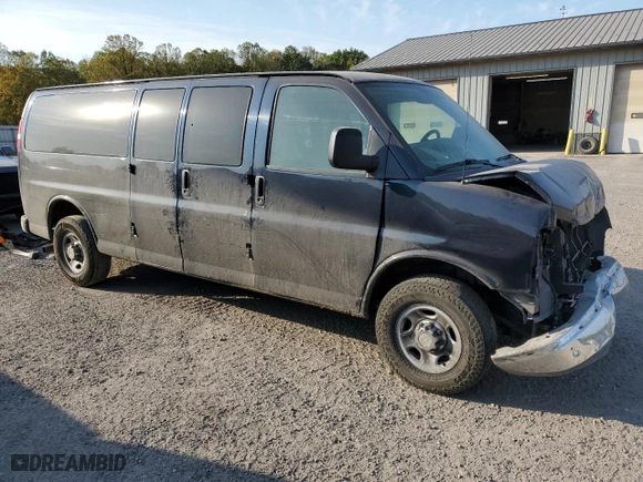 2013 Chevrolet Express Passenger 1LT with VIN 1GAZG1FA0D1172692, listed as a Copart auction lot 75411454 with 159,250 mi miles and Salvage Title. Bid and sale history available at carsss.com. Image 4.
