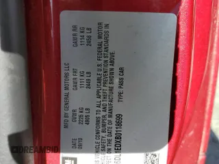 2011 Cadillac CTS Performance z VIN 1G6DL1EDXB0118699, wystawiony jako Copart lot #53279745 z przebiegiem 94 769 mil mil oraz Szkoda całkowita • Salvage title. Historia ofert i sprzedaży dostępna na DreamBid. Obrazek 12.