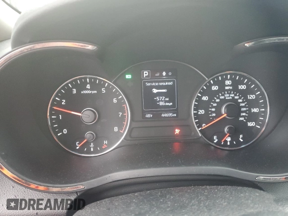 2017 Kia Forte LX with VIN 3KPFL4A74HE140303, listed as a Copart auction lot 52181815 with 44,695 mi miles and Salvage Title. Bid and sale history available at carsss.com. Image 9.