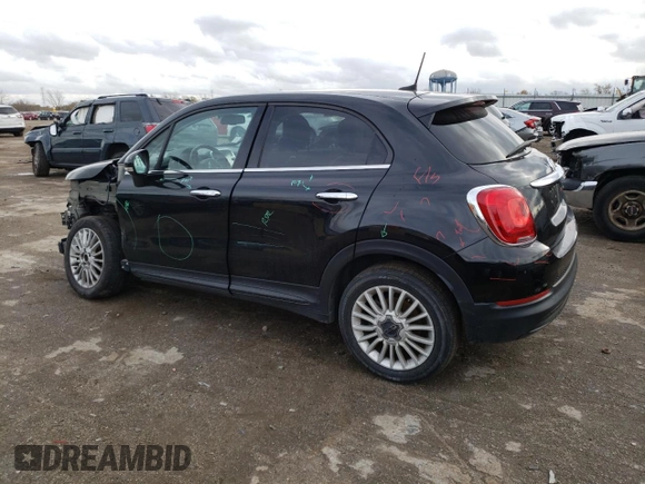 2018 FIAT 500X Lounge with VIN ZFBCFXDB3JP661226, listed as a Copart auction lot 78283264 with 101,698 mi miles and Salvage title. Bid and sale history available at DreamBid. Image 2.