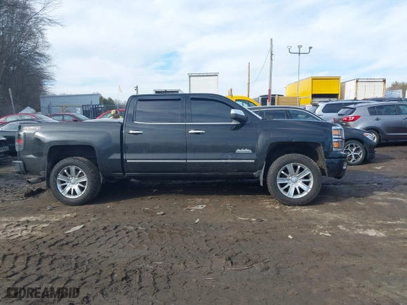 2015 Chevrolet Silverado 1500 High Country with VIN 3GCUKTEC3FG506216, listed as a IAAI auction lot 41672433 with 77,653 mi miles. Bid and sale history available at carsss.com. Image 13.