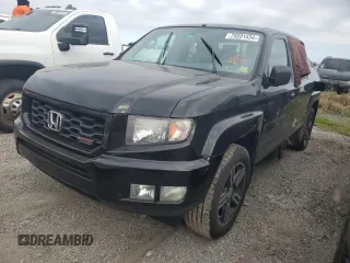 2013 Honda Ridgeline Sport with VIN 5FPYK1F7XDB017488, listed as a Copart auction lot 75591434 with 0 mi miles and Salvage Title. Bid and sale history available at carsss.com. Image 1.
