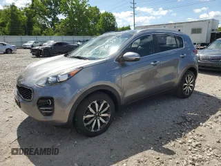 2017 Kia Sportage EX with VIN KNDPNCAC7H7173768, listed as a Copart auction lot 58063875 with 82,259 mi miles and Salvage title. Bid and sale history available at DreamBid. Image 1.