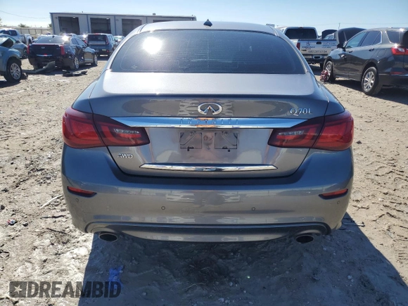 2019 Infiniti Q70 Luxe с VIN JN1BY1PR7KM725623, выставлен на аукционе Copart как лот 80134544 с пробегом 73 621 миль миль и Списание • Salvage title. История ставок и продаж доступна на DreamBid. Изображение 6.