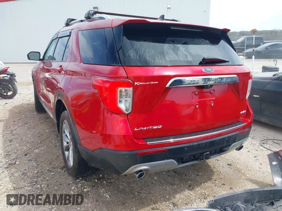 2021 Ford Explorer Limited with VIN 1FMSK8FH1MGC15667, listed as a IAAI auction lot 41812336 with 47,185 mi miles. Bid and sale history available at carsss.com. Image 3.