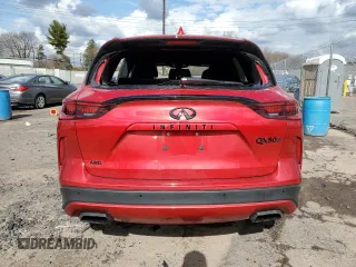 2023 Infiniti QX50 Sport with VIN 3PCAJ5FB8PF115450, listed as a Copart auction lot 44619754 with 29,605 mi miles and Salvage Title. Bid and sale history available at DreamBid. Image 6.