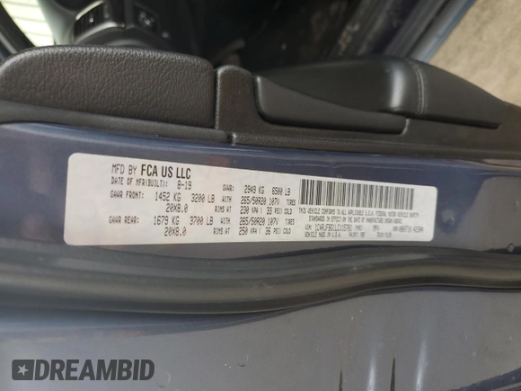 2020 Jeep Grand Cherokee Limited X с VIN 1C4RJFBG1LC115761, выставлен на аукционе Copart как лот 57250935 с пробегом 50 607 миль миль и Списание • Salvage title. История ставок и продаж доступна на DreamBid. Изображение 13.