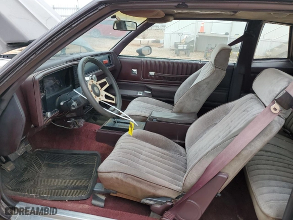 1985 Chevrolet Monte Carlo Sport SS with VIN 1G1GZ37G2FR216146, listed as a Copart auction lot 44599075 with 98,095 mi miles and Clean Title. Bid and sale history available at carsss.com. Image 7.