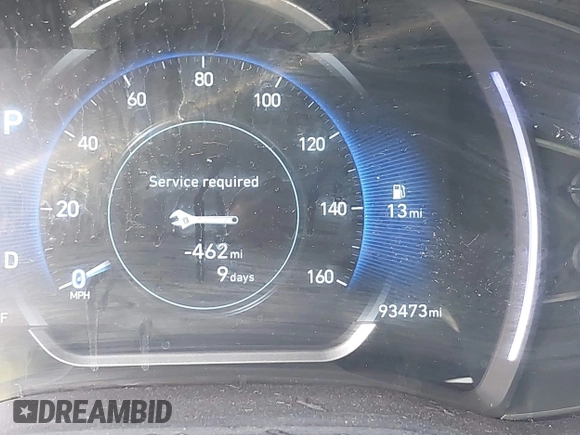 2019 Hyundai Santa Fe SEL with VIN 5NMS33AD1KH101182, listed as a IAAI auction lot 42093555 with 93,473 mi miles and . Bid and sale history available at DreamBid. Image 15.