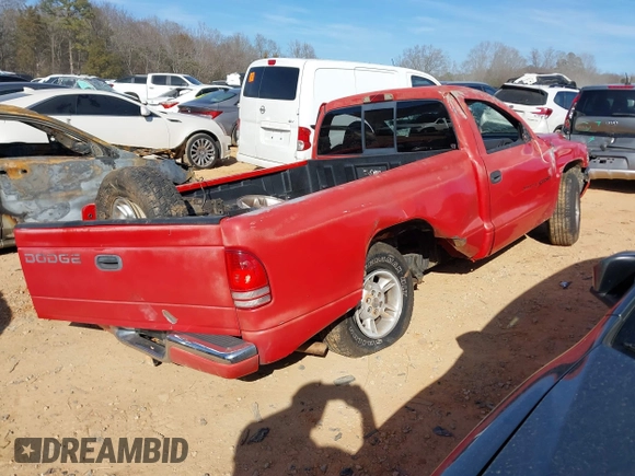 1999 Dodge Dakota SLT with VIN 1B7FL26X2XS237301, listed as a IAAI auction lot 41416307 with 1 mi miles. Bid and sale history available at carsss.com. Image 4.
