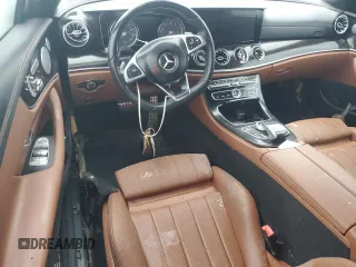 2018 Mercedes-Benz E-Class E 400 with VIN WDD1K6FB8JF046433, listed as a Copart auction lot 75609274 with 0 mi miles and Salvage Title. Bid and sale history available at carsss.com. Image 8.