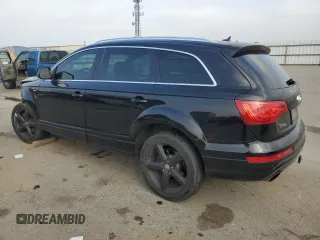 2012 Audi Q7 3.0T S line with VIN WA1DGAFE2CD003804, listed as a Copart auction lot 85985334 with 143,994 mi miles and Salvage Title. Bid and sale history available at carsss.com. Image 2.
