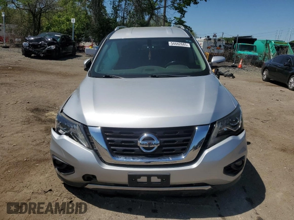 2018 Nissan Pathfinder SV z VIN 5N1DR2MMXJC662132, wystawiony jako Copart lot #54442685 z przebiegiem 81 141 mil mil oraz Szkoda całkowita • Salvage title. Historia ofert i sprzedaży dostępna na DreamBid. Obrazek 5.