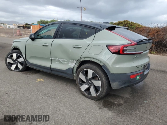 2022 Volvo C40 Ultimate с VIN YV4ED3GB7N2008172, выставлен на аукционе Copart как лот 78682694 с пробегом 54 205 миль миль и Списание • Salvage title. История ставок и продаж доступна на DreamBid. Изображение 2.