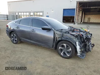 2021 Honda Insight EX with VIN 19XZE4F56ME010984, listed as a Copart auction lot 80287504 with 59,166 mi miles and Salvage Title. Bid and sale history available at carsss.com. Image 4.