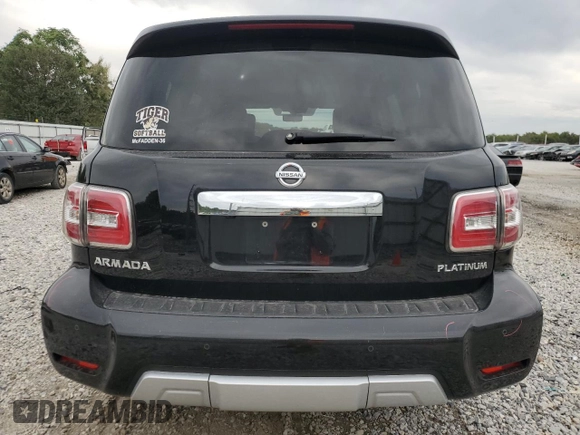 2018 Nissan Armada Platinum with VIN JN8AY2NF8JX300128, listed as a Copart auction lot 72628494 with 145,379 mi miles and Salvage Title. Bid and sale history available at carsss.com. Image 6.