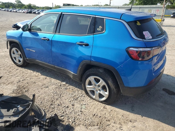 2023 Jeep Compass Sport with VIN 3C4NJDANXPT558715, listed as a Copart auction lot 59988085 with Not provided miles and Salvage title. Bid and sale history available at DreamBid. Image 2.