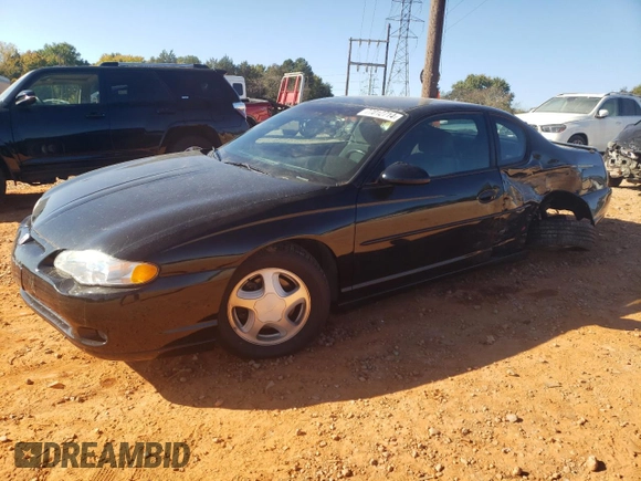 2003 Chevrolet Monte Carlo SS with VIN 2G1WX12K939166563, listed as a Copart auction lot 77012714 with 53,487 mi miles and Salvage Title. Bid and sale history available at carsss.com. Image 1.