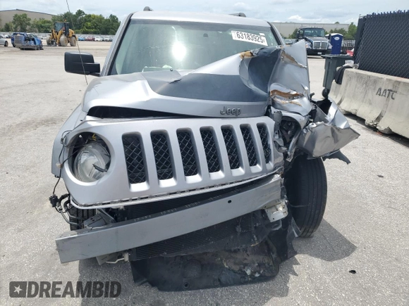 2017 Jeep Patriot Sport SE with VIN 1C4NJPBA3HD202949, listed as a Copart auction lot 63183925 with Not provided miles and Non repairable. Bid and sale history available at DreamBid. Image 5.