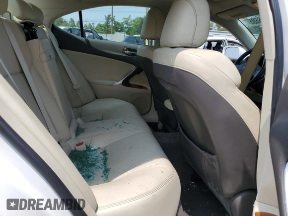 2009 Lexus IS 250 with VIN JTHCK262695029464, listed as a Copart auction lot 58056685 with Not provided miles and Salvage title. Bid and sale history available at DreamBid. Image 10.