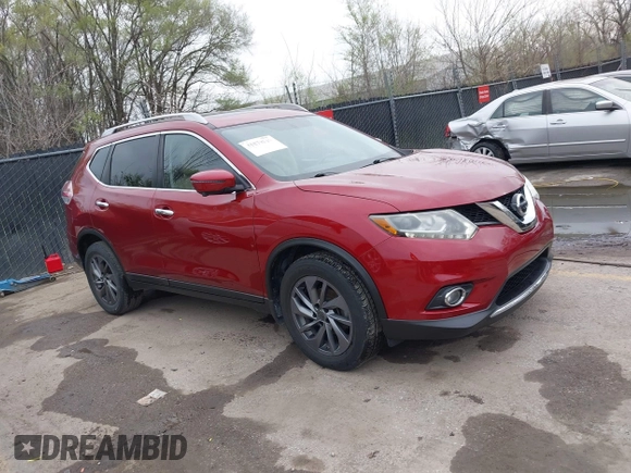 2016 Nissan Rogue SL with VIN 5N1AT2MV4GC765181, listed as a IAAI auction lot 41870560 with 91,249 mi miles and . Bid and sale history available at DreamBid. Image 1.
