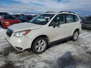 2015 Subaru Forester 2.5i with VIN JF2SJABC8FH569581, listed as a Copart auction lot 45489425 with 108,990 mi miles and Salvage Title. Bid and sale history available at carsss.com. Image 1.
