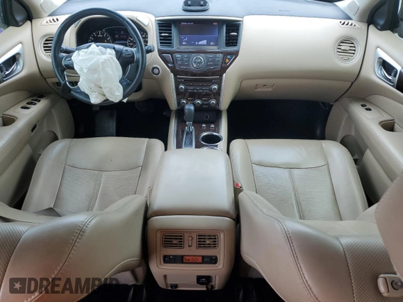 2016 Nissan Pathfinder Platinum with VIN 5N1AR2MN9GC618854, listed as a Copart auction lot 79356124 with 106,784 mi miles and Salvage Title. Bid and sale history available at carsss.com. Image 8.