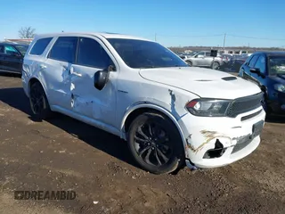 2020 Dodge Durango R/T with VIN 1C4SDJCT9LC125025, listed as a IAAI auction lot 41428783 with 62,589 mi miles and . Bid and sale history available at DreamBid. Image 1.