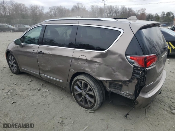2017 Chrysler Pacifica Limited with VIN 2C4RC1GG3HR537485, listed as a Copart auction lot 49117185 with 106,348 mi miles and Salvage Title. Bid and sale history available at carsss.com. Image 2.