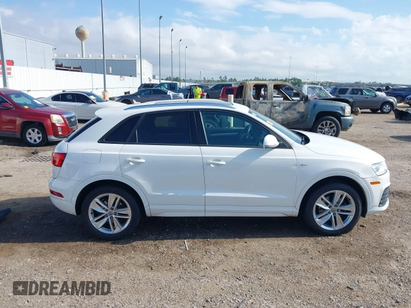 2018 Audi Q3 Premium with VIN WA1BCCFS8JR001155, listed as a IAAI auction lot 41157028 with 83,769 mi miles. Bid and sale history available at carsss.com. Image 13.